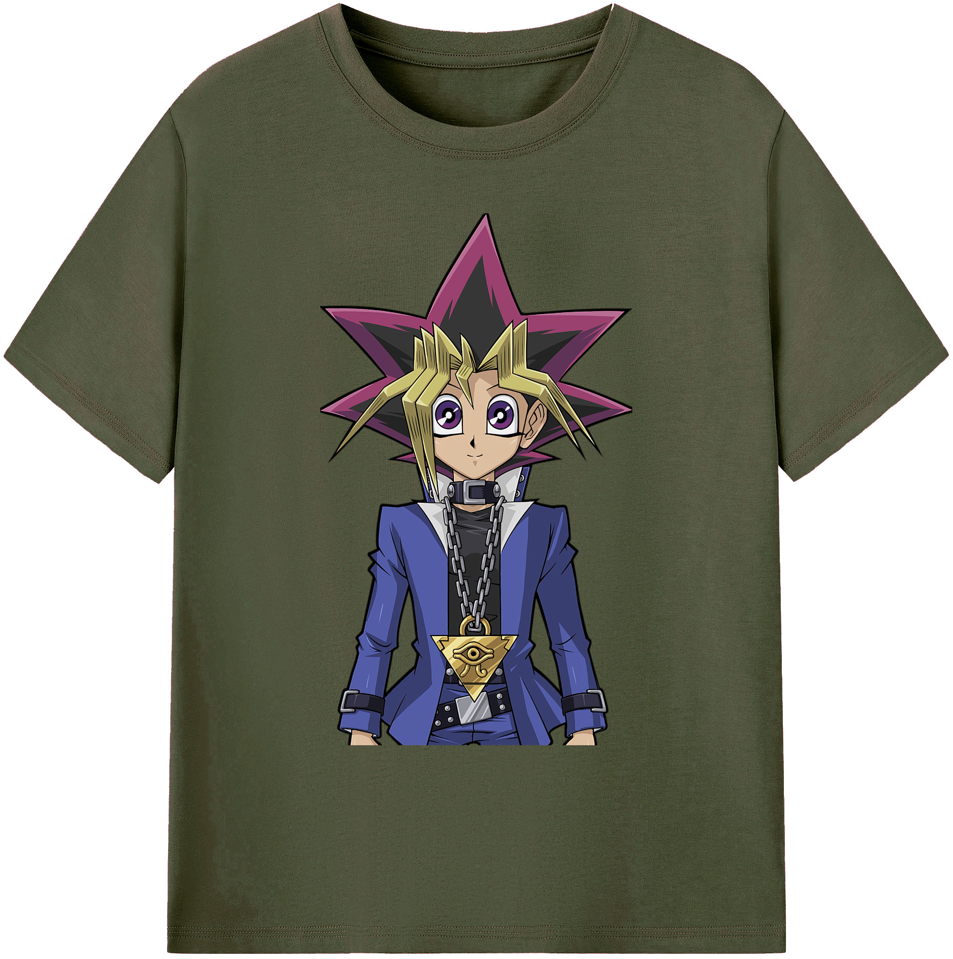 （画像用） 遊☆戯☆王 Yu-Gi-Oh! 綿100％ メンズ半袖Tシャツ｜肌触りやわらか＆通気性